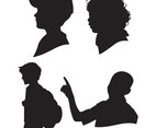 children silhouettes
