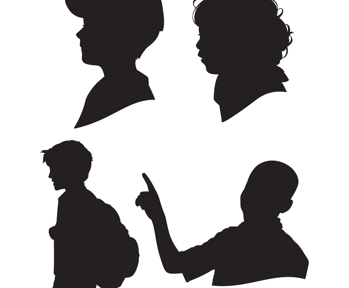 children silhouettes
