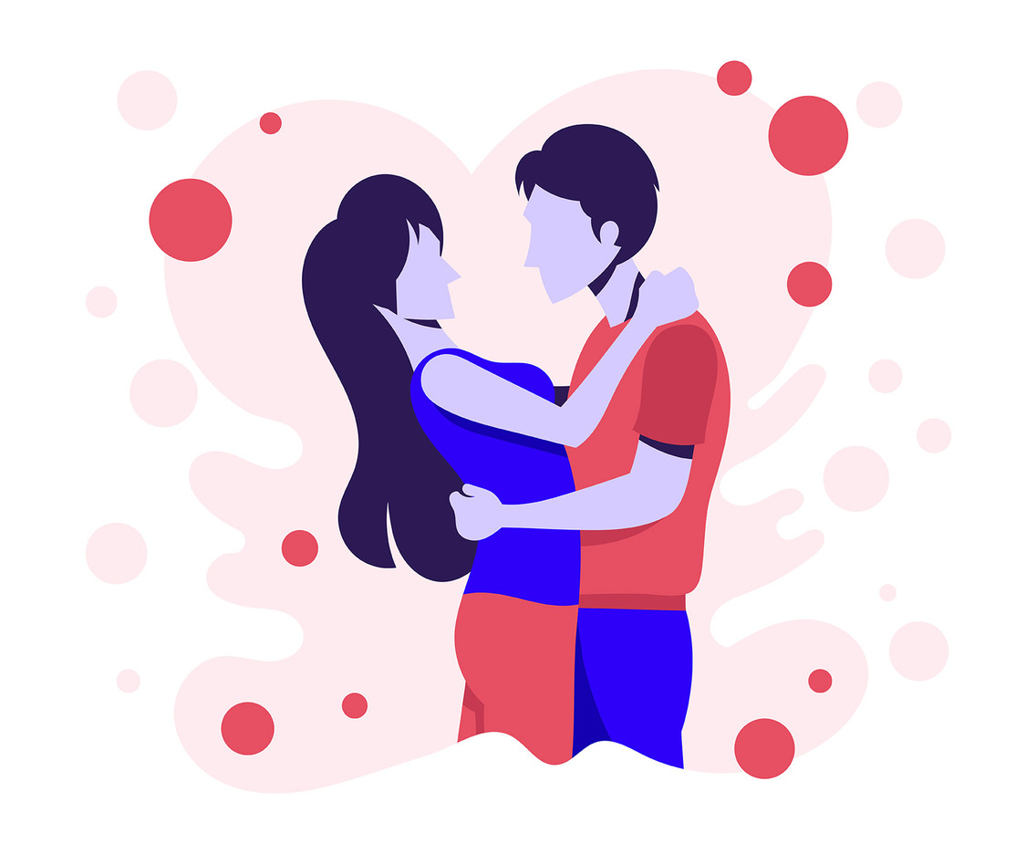 Couple In Love Illustration