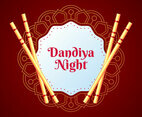 Creative Poster Or Flyer Of Dandiya Invitation Card Background