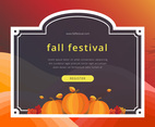 Fall Festival Colorful Border Template