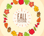 Fall Festival Frame Vector