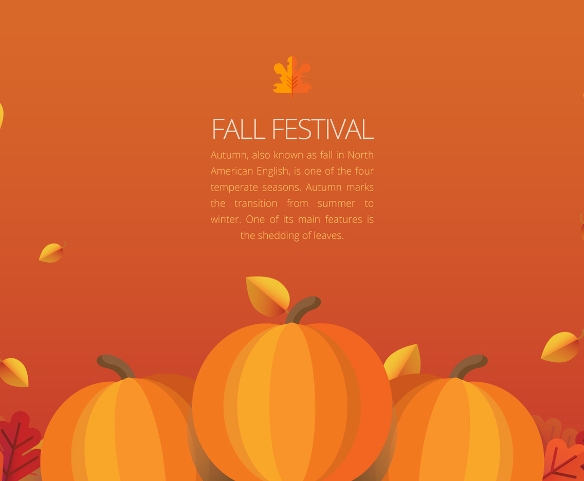 Fall Festival Colorful Border Template