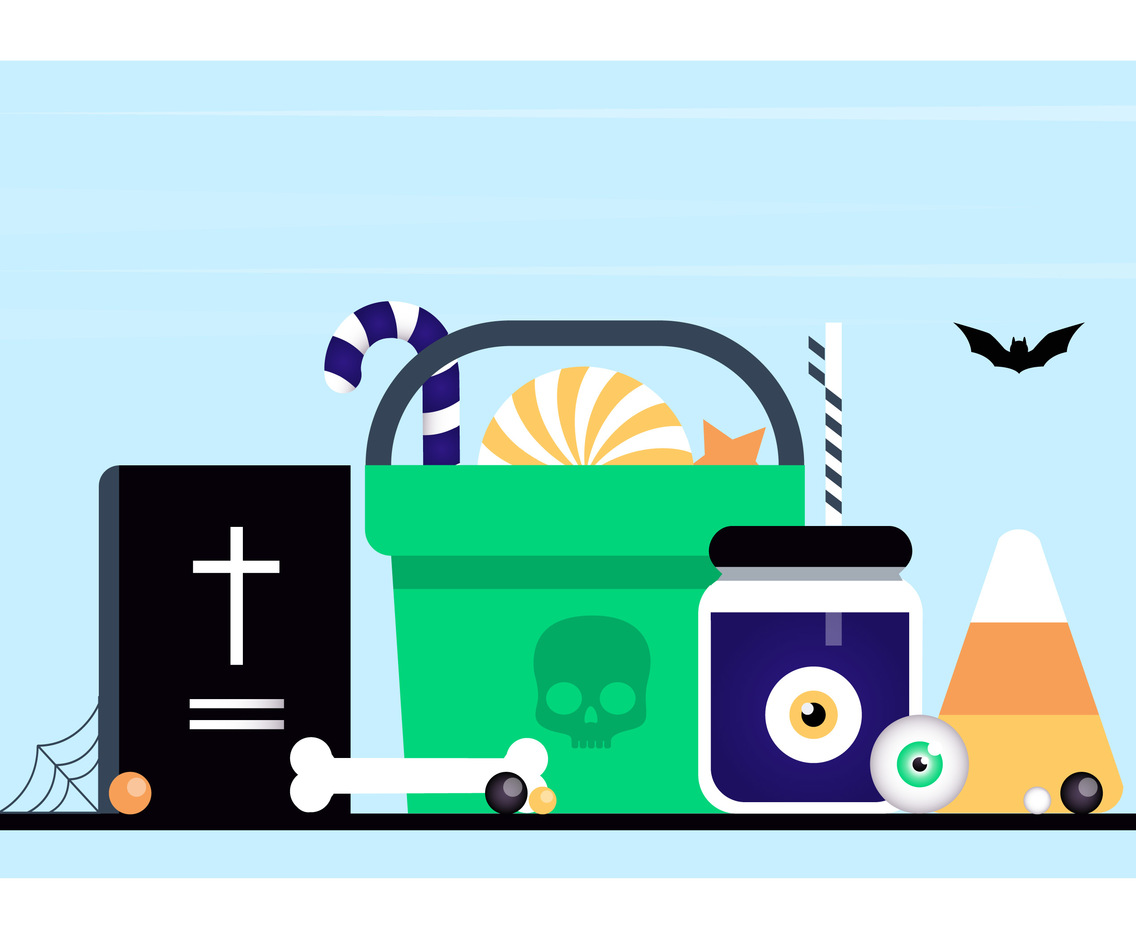 Vector Halloween Elements and Accessories