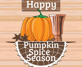 Happy Pumpkin Spice Season Illustration