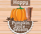 Happy Pumpkin Spice Season Illustration