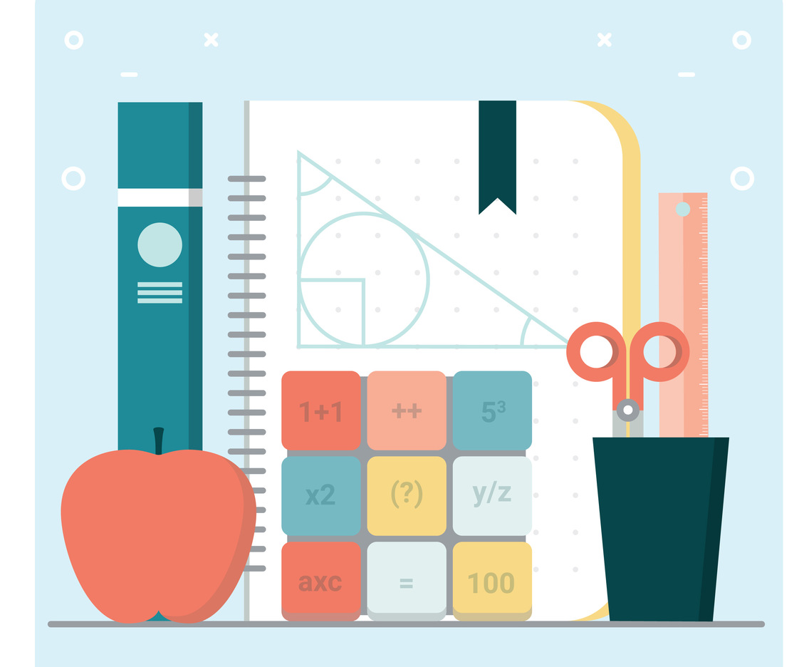 Vector Back to School Accessories