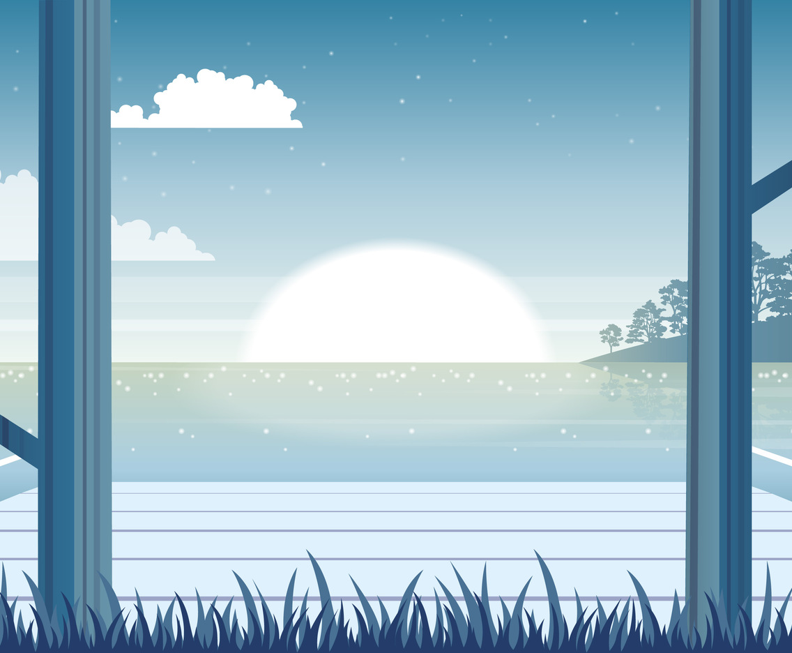 Vector Beautiful Landscape Illustration