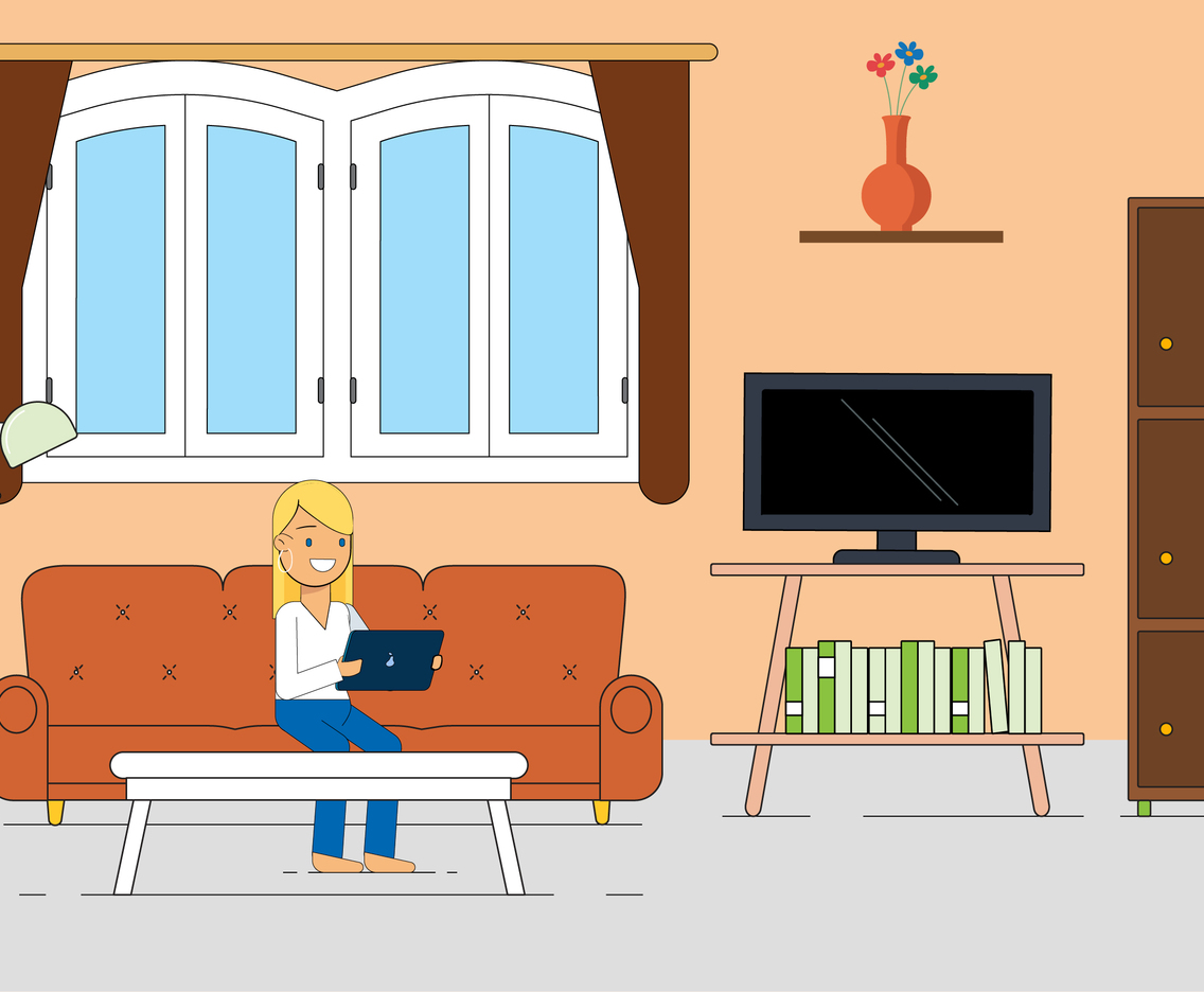Vector Living Room Illustration