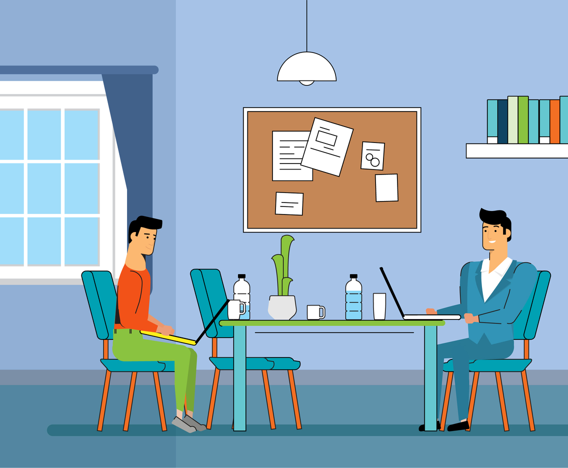 Vector Office Room Illustration