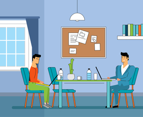 Vector Office Room Illustration