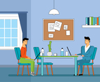 Vector Office Room Illustration