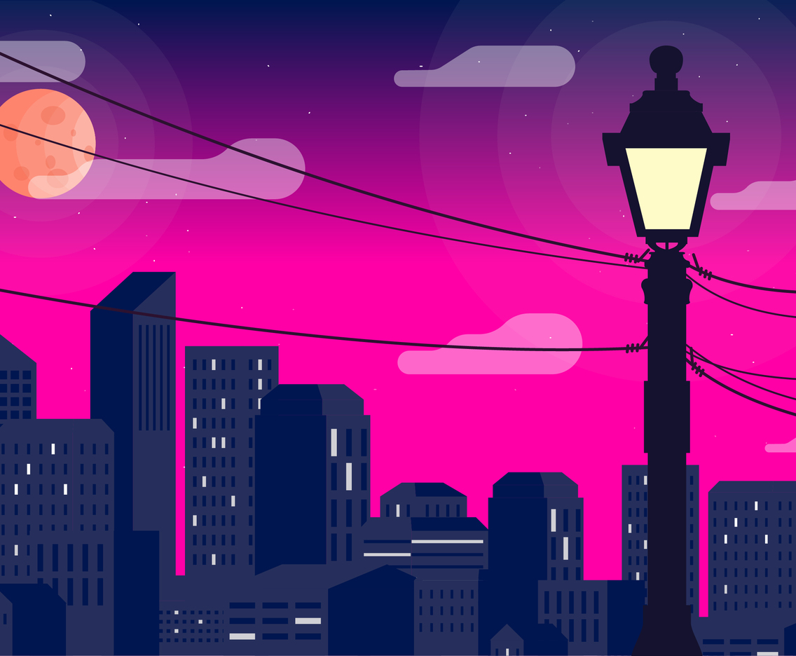 Vector Beautiful Landscape Illustration