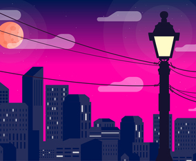 Vector Beautiful Landscape Illustration