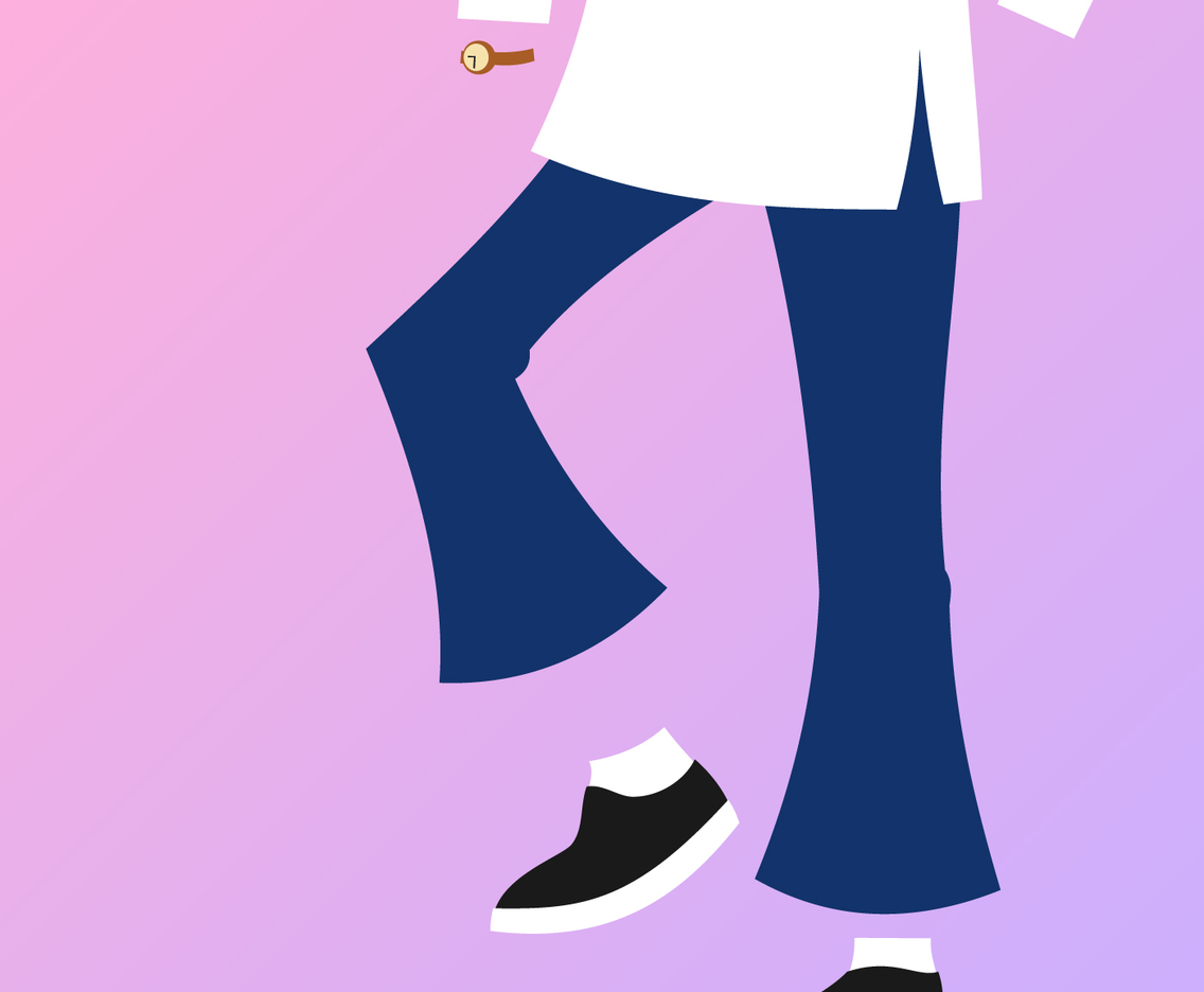 Bell Botoms For Men Vector