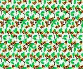 Vector Acorns Seamless Pattern