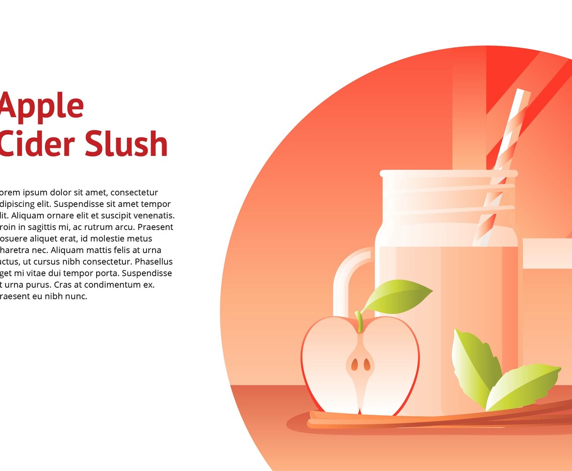 Apple Cider Slush Drink