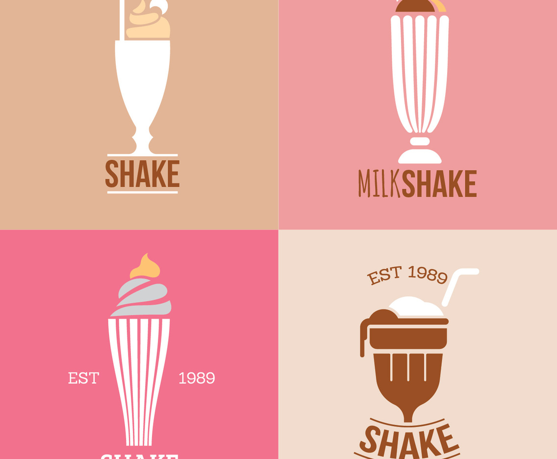 Beautiful Collection of Diner Milkshakes Logo