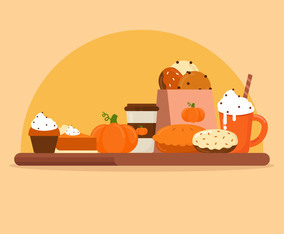 Pumpkin Spice Vector Illustration