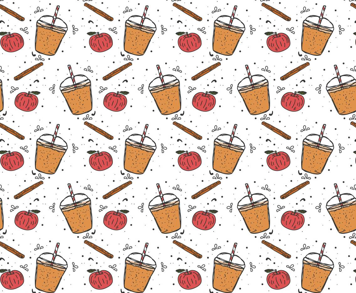 Apple Cider Slush Pattern Vector
