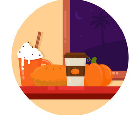 Pumpkin Spice Vector Illustration