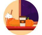 Pumpkin Spice Vector Illustration