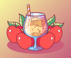 Sweet Apple Cider Slush Vector