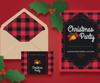 Christmas Party Invitation Template Vector