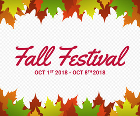 Fall Festival Seasonal Autumn Leaves Frame Background