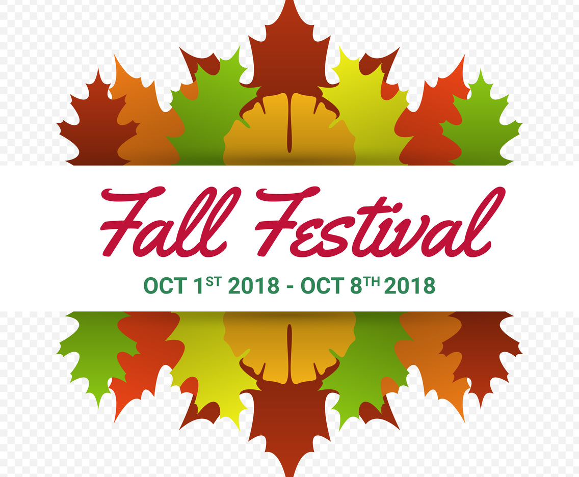Fall Festival Modern Minimalist Vector Poster Template