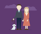 Couple with Dog