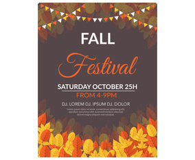 Fall Festival Flyer Template