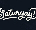 Saturyay Lettering