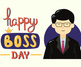 Happy National Boss Day Vector