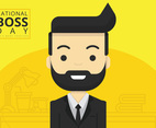 National Boss Day, Gentlemen Illustration