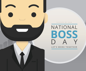 National Boss Day, Gentlemen Illustration