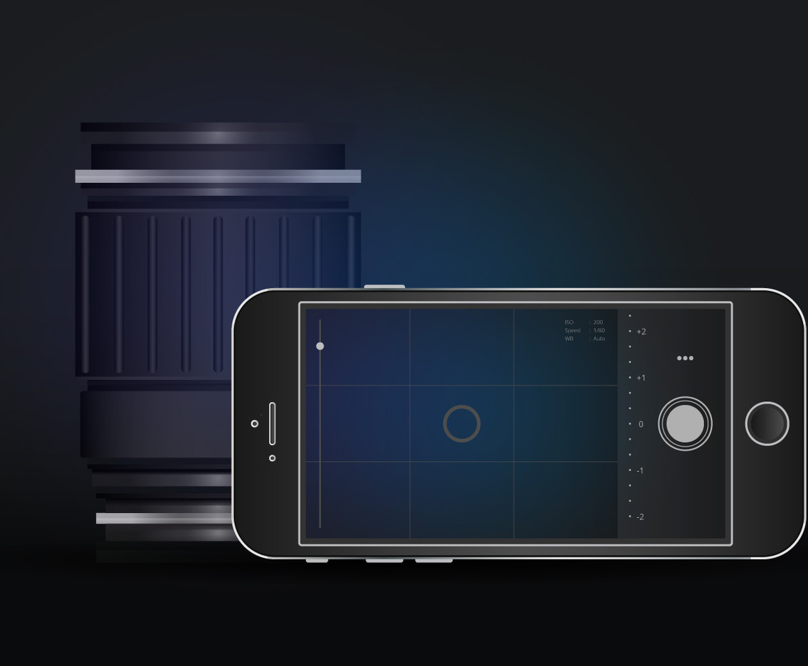 Realistic DSLR App Mobile Camera
