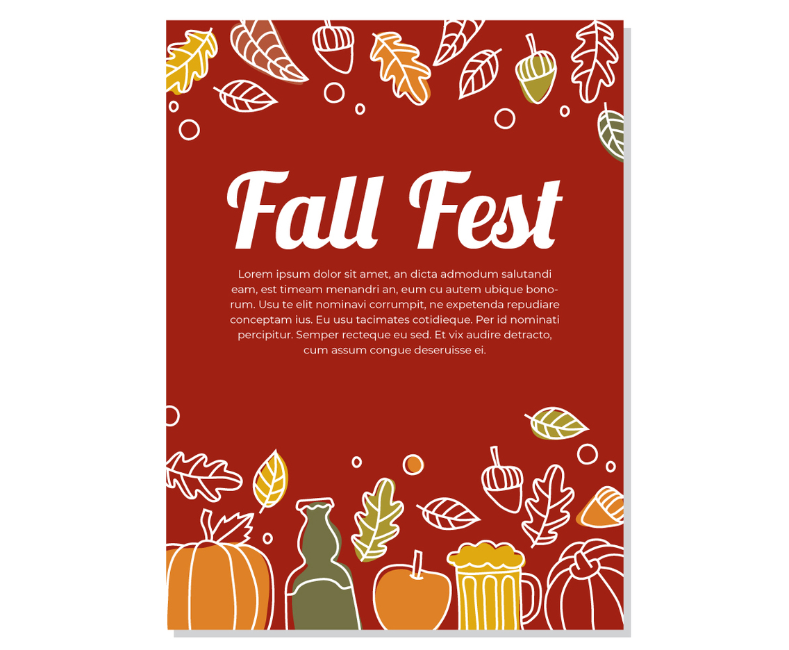 Fall Fest Party Flyer