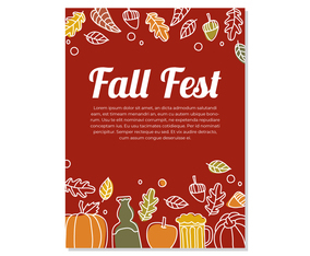 Fall Fest Party Flyer