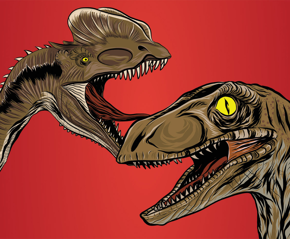 Realistic Dinosaur Vector Design