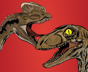 Realistic Dinosaur Vector Design