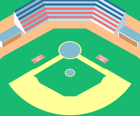 Simple Baseball Park Vector