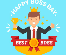 Happy National Boss Day Vector