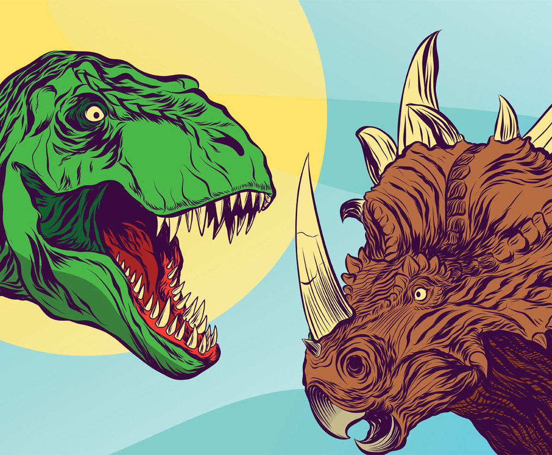 Realistic Dnosaur Vector Design