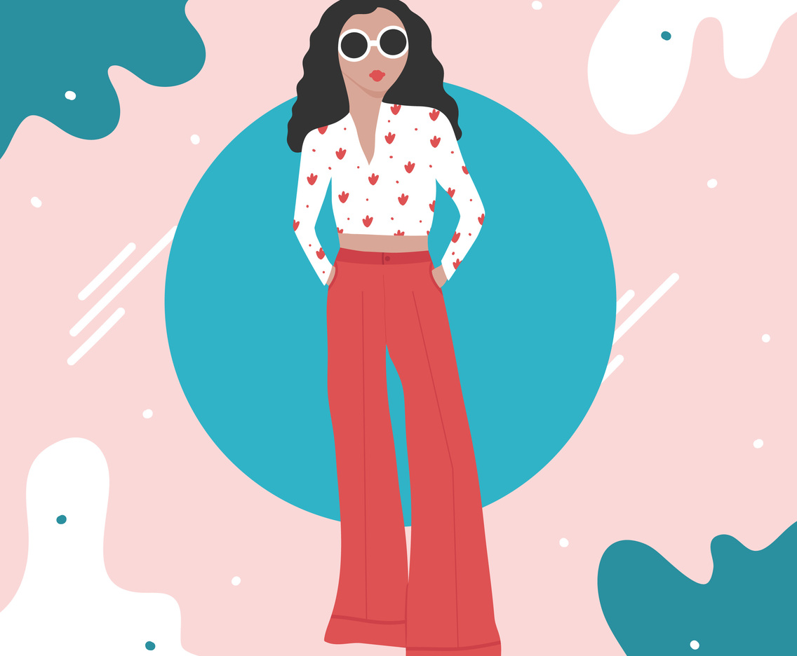 Stylish Girl Vector