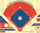 Baseball Park Infographic Vector Design