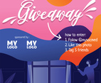 Instagram Contest Template Vector Design