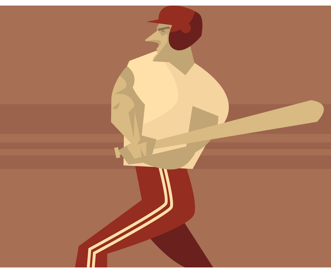 Baseball Player Vector