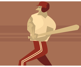 Baseball Player Vector