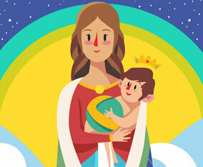 Cirio De Nazare Vector Illustration